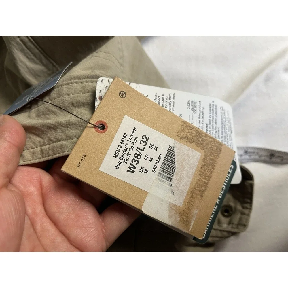 Royal Robbins Convertible Cargo Pants Mens US 38/ 32 Outdoor Hiking‎ Beige New